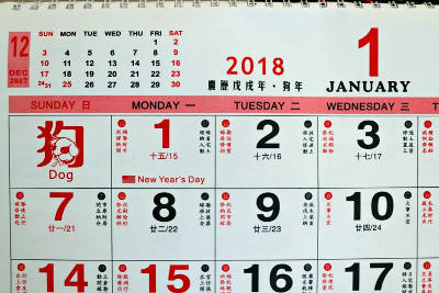 คำศัพท์ภาษาจีนหมวดวัน เดือน ปี